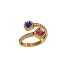 Кільце Abstract Elegance Pandora із срібла 925 проби