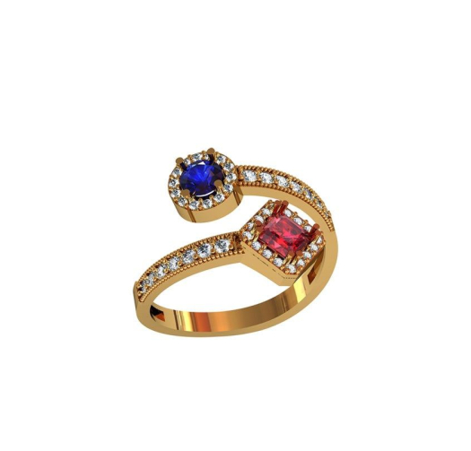 Кільце Abstract Elegance Pandora із срібла 925 проби