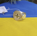 Печатка мальтійський хрест із срібла 925 проби