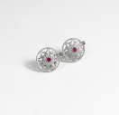 сережки Chanel із срібла 925 проби