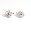 сережки Chanel із срібла 925 проби