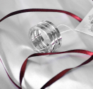 Чоловіче широке кільце Bvlgari із срібла 925 проби