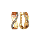 Сережки з фіанітами Versace із срібла 925 проби