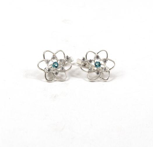 Сережки троянда Gucci із срібла 925 проби