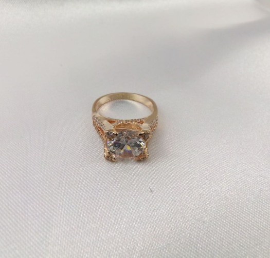 Кільце заручне Cartier із срібла 925 проби