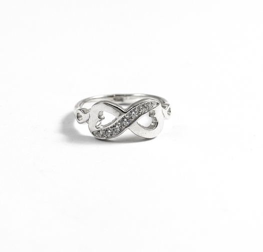 Кільце вісімка Tiffany із срібла 925 проби