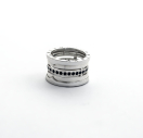 Кільце широке Bvlgari із срібла 925 проби