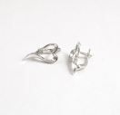 Сережки серце із срібла 925 проби