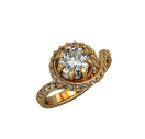 Кільце для принцеси із срібла 925 проби