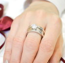 Подвійне кільце Bvlgari із срібла 925 проби