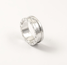 Кільце без каменів Bvlgari із срібла 925 проби