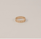 Тонка каблучка Bvlgari із срібла 925 проби