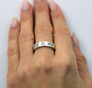 Тонка каблучка Bvlgari із срібла 925 проби