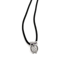 Кулон сова из серебра 925 пробы
