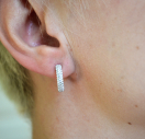 сережки косички із срібла 925 проби