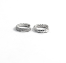 сережки косички із срібла 925 проби