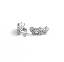 Сережки корона із срібла 925 проби
