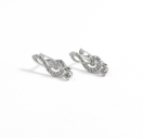 Сережки скрипковий ключ із срібла 925 проби