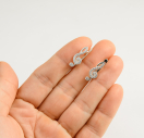 Сережки скрипковий ключ із срібла 925 проби