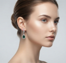Сережки Хюррем из серебра 925 пробы