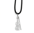 Серебряный кулон скрипка из серебра 925 пробы