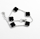 Браслет Van Cleef з оніксом із срібла із срібла 925 проби