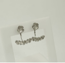 Сережки Кафи із срібла 925 проби