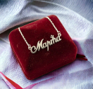 Ланцюжок з ім'ям Марта із срібла 925 проби