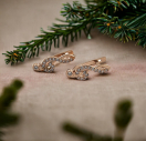 Сережки скрипковий ключ із срібла 925 проби