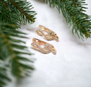 Сережки скрипковий ключ із срібла 925 проби