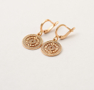 Золоті сережки Versace із золота 585 проби
