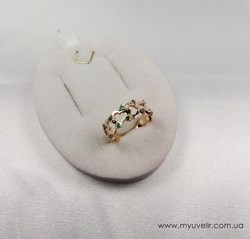 Колечко женское сердечки