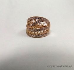 Золотое кольцо филигрань