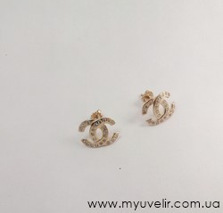 Пусеты Chanel