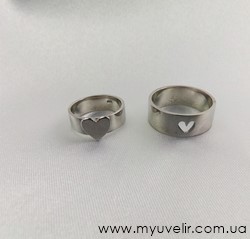 Обручальные кольца сердце